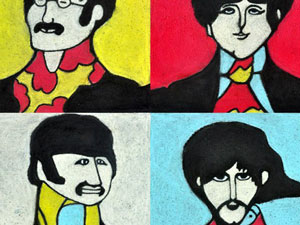 The Beatles Yellow Submarine - view from top