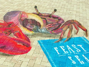 West Palm Beach Feast of the Sea crab and lobster 3D